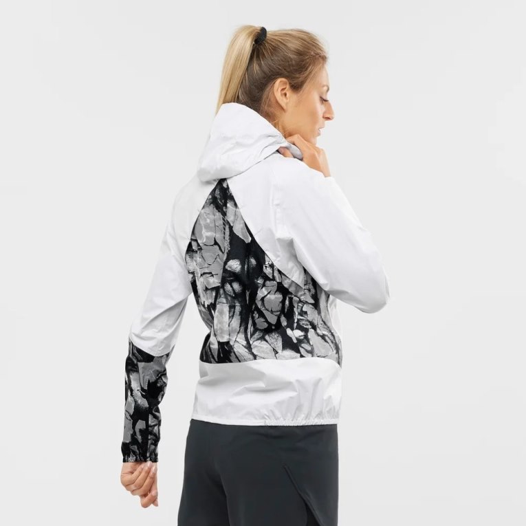 Chaquetas Shell Salomon Bonatti Impermeables Mujer Blancos | MX QEIM109